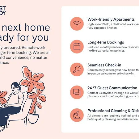 Апартаменты Guestready - A Lovely With A Sea View